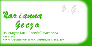 marianna geczo business card